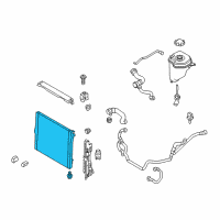 OEM BMW X6 Radiator Diagram - 17-11-7-807-624