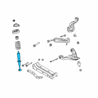 OEM 2002 Mercury Mountaineer Shock Diagram - 3L2Z-18124-CA