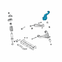 OEM 2002 Ford Explorer Knuckle Diagram - 2L2Z-3K185-BA