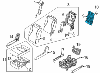 OEM Kia Carnival CUP HOLDER ASSY-REAR Diagram - 89K38R0030OFB