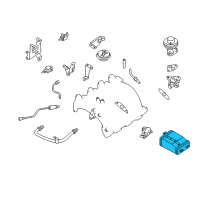 OEM Infiniti CANISTER Assembly EVAPORATION Diagram - 14950-9E009