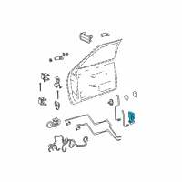 OEM Saturn SW2 Lock Assembly Diagram - 15111447