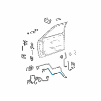 OEM Oldsmobile Bravada Rod Asm-Front Side Door Locking (LH) Diagram - 15647673