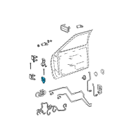 OEM 1995 GMC Sonoma Hinge Kit, Front Side Door Lower(Dr Side) Diagram - 15981546