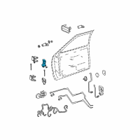 OEM 1999 GMC Jimmy Hinge Kit, Front Side Door Upper(Dr Side) Diagram - 15981547
