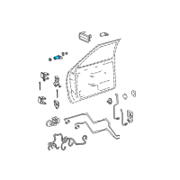 Genuine Scion Door Lock Cylinder diagram