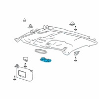 OEM Ford F-350 Super Duty Dome Lamp Diagram - FL3Z-13776-AA