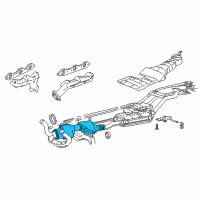 OEM 2000 Ford Explorer Converter Diagram - XL2Z-5E212-BC