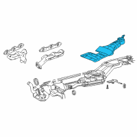 OEM 1992 Ford Explorer Exhaust Heat Shield Diagram - F57Z5G221A