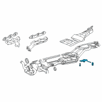 OEM Ford Explorer Muffler & Pipe Hanger Diagram - F57Z5A246A