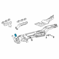 OEM 1995 Ford Explorer Converter Gasket Diagram - F57Z-5B266-A