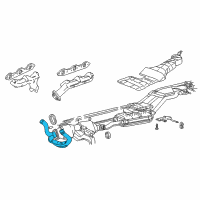 OEM 1998 Ford Explorer Exhaust Pipe Diagram - F87Z5246KA
