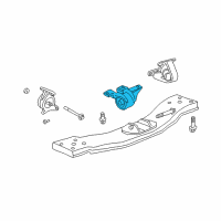 OEM 2007 Jeep Liberty Bracket-Transmission Mount Diagram - 52125450AC