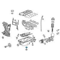OEM 2016 Chevrolet Cruze Drain Plug Seal Diagram - 55569307