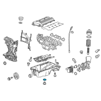 OEM 2017 Chevrolet Sonic Drain Plug Seal Diagram - 55569307