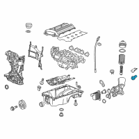 OEM Pontiac G3 Oil Pressure Sending Unit Diagram - 55581588