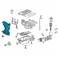 OEM 2020 Chevrolet Trax Cover Asm-Engine Front (W/ Oil Pump & Water Pump) Diagram - 25199424
