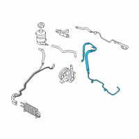 OEM 2014 Kia Sedona Hose Assembly- Pressure Diagram - 575104D250