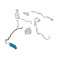 OEM Kia Sedona Tube Assembly-Oil Cooler Diagram - 575504D300