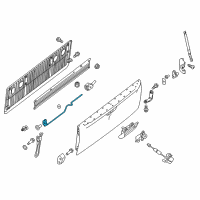 OEM 2020 Nissan Titan Lock Assy-Rear Gate Diagram - 90502-EZ10A