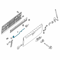 OEM 2017 Nissan Titan Lock Assy-Rear Gate Diagram - 90502-EZ00A