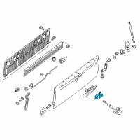 OEM 2006 Nissan Titan Cylinder Set-Rear Gate Lock Diagram - K3477-EZ01A