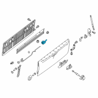 OEM 2020 Nissan Titan Controller Assy-Rear Gate Diagram - 98166-EZ00B