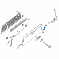 OEM 2018 Nissan Titan Hinge Assembly-Rear Gate RH Diagram - 93480-9FV0A