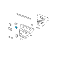 OEM Cadillac SRX Window Switch Diagram - 19245386