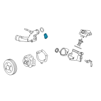 OEM Cadillac Water Outlet Seal Diagram - 12690764