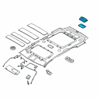 OEM 2022 Hyundai Palisade Lamp Assembly-Luggage Compartment Diagram - 92620-C5100-MRS