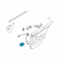 OEM 2015 Kia Cadenza Power Window Rear Switch Assembly Diagram - 935803R200