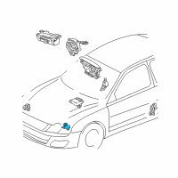 OEM 2003 Toyota Avalon Front Sensor Diagram - 89174-39095