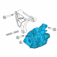 OEM 2012 Chevrolet Camaro Alternator Diagram - 23482914