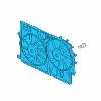 OEM 2018 Jeep Cherokee Fan-Radiator Cooling Diagram - 68164091AH