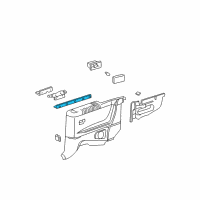 OEM 2000 Toyota Solara Belt Weatherstrip Diagram - 62742-AA010
