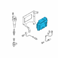 OEM 2018 Hyundai Tucson Engine Control Module Unit Diagram - 39175-2BTA7