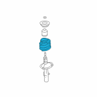 OEM Mercury Montego Coil Spring Diagram - 5G1Z-5310-B