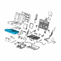 OEM 2016 Chevrolet Tahoe Seat Cushion Pad Diagram - 23470749