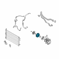 OEM 2007 Kia Sedona PULLEY Assembly-A/C Diagram - 976434D900