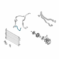 OEM 2010 Kia Sedona Air Conditioner Refrigerant Discharge Hose Diagram - 977624D910