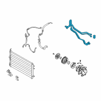 OEM Hyundai Entourage Tube Assembly-Suction & Liquid Diagram - 97775-4D910