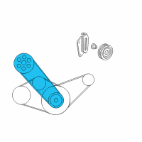 OEM 1998 Honda Civic Belt, Power Steering Pump (4Pk845) Diagram - 56992-P2A-013