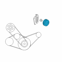 OEM Honda Pulley, Idle Diagram - 38942-P2K-T01