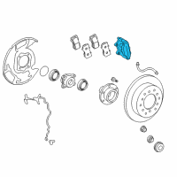 OEM 2018 Lexus LX570 Front Passenger Disc Brake Cylinder Assembly Diagram - 47730-60320