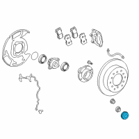 OEM 2016 Lexus LX570 Cap, Front Hub Grease Diagram - 43514-60020