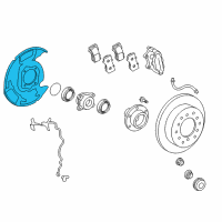 OEM 2018 Toyota Land Cruiser Dust Shield Diagram - 47703-60100