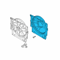 OEM BMW 335i Fan Shroud Diagram - 17-42-7-604-021