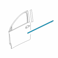 OEM Honda HR-V Molding, R. FR. Door Diagram - 72410-T7A-003