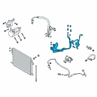 OEM 2020 Ford Explorer Suction & Discharge Hose Assembly Diagram - L1MZ-19A834-KC